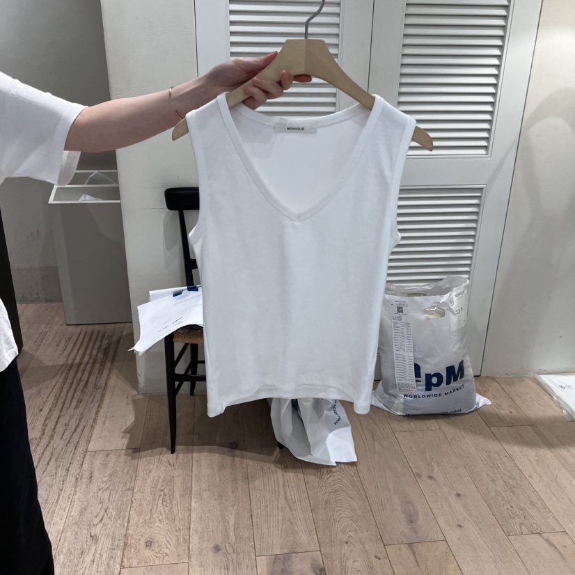 MONIQUE韓國直郵㊣女裝新款25春夏職業人氣真品熱賣吊帶背心MONIQUE吊帶/背心