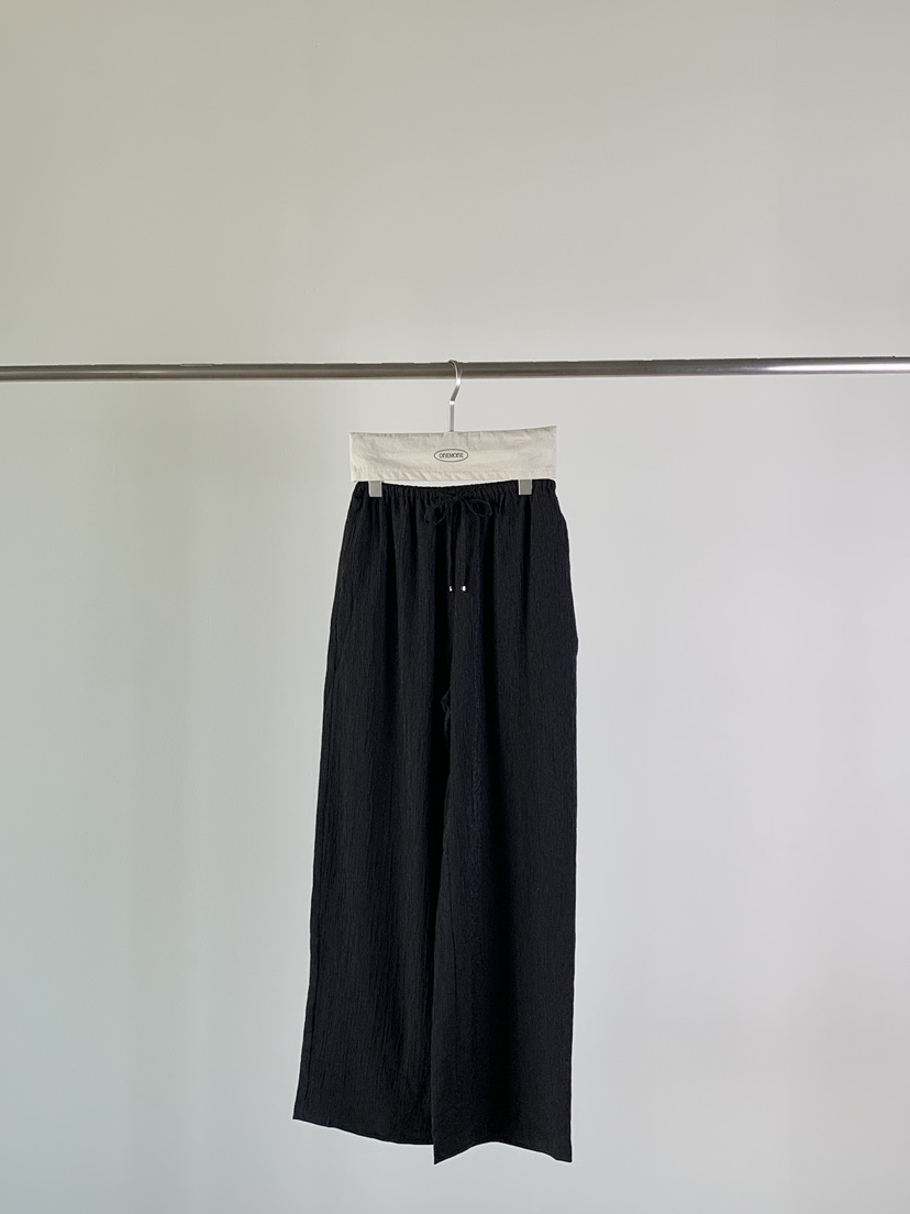 ONE MONE東大門㊣代購女士新品25春夏休閑人氣推薦休閑褲天絲ONE MONE休閑褲圖色4