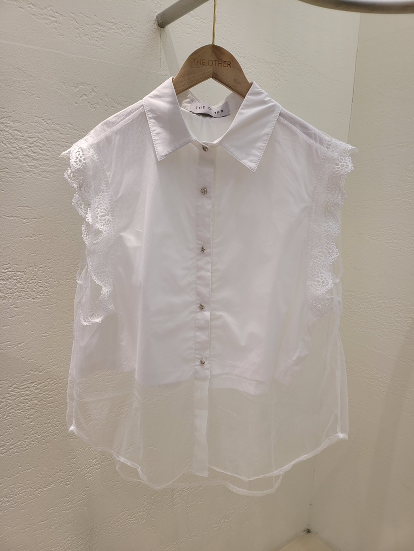 THE OTHER東大門㊣實拍女士新款熱賣人氣25春夏真品馬甲透明THE OTHER馬甲圖色1