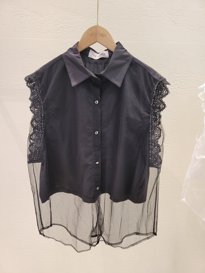 THE OTHER東大門㊣實拍女士新款熱賣人氣25春夏真品馬甲透明THE OTHER馬甲圖色2