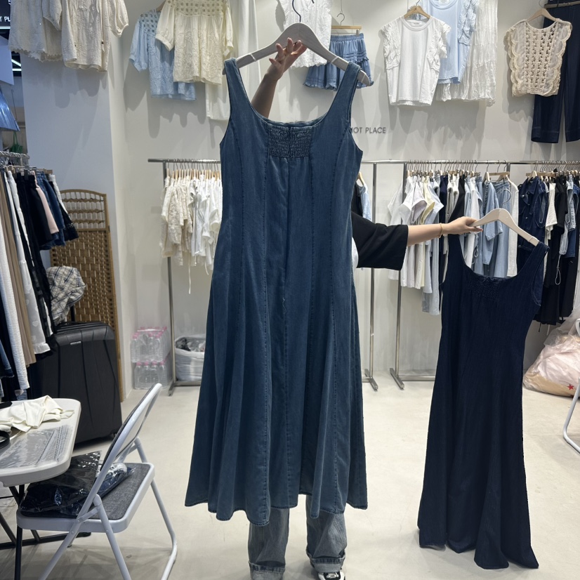 HOT PLACE韓國代購㊣女士新品熱賣推薦職業25春夏連衣裙鏤空HOT PLACE/DREAM GIRIS連衣裙