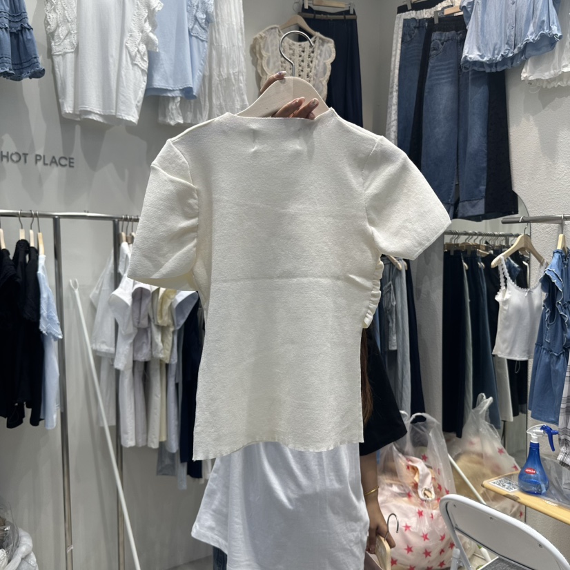HOT PLACE韓國代購㊣女士新品休閑25春夏真品時尚人氣推薦T恤HOT PLACE/DREAM GIRIST恤