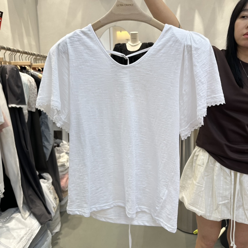 ULTRAORANGE東大門㊣代購女士新款時尚人氣25春夏休閑職業T恤GILT/ULTRAORANGET恤圖色2