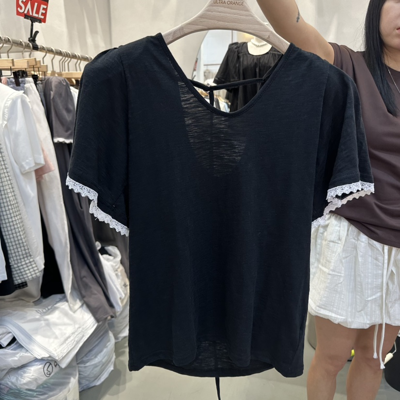ULTRAORANGE東大門㊣代購女士新款時尚人氣25春夏休閑職業T恤GILT/ULTRAORANGET恤圖色3