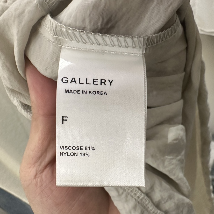 GALLERY-P東大門㊣直郵女士新品人氣熱賣25春夏連衣裙纖維GALLERY連衣裙