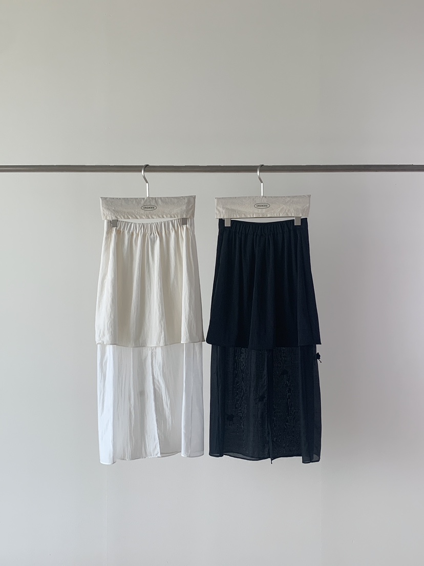 ONE MONE韓國直郵㊣女士新款時尚25春夏職業人氣半身裙中短裙ONE MONE半身裙/中短裙
