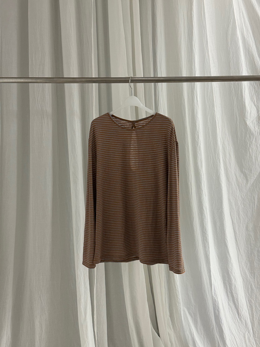 RIVER RAIN韓國代購㊣女士新品職業25春夏時尚人氣長袖T恤RIVER RAIN長袖T恤圖色4