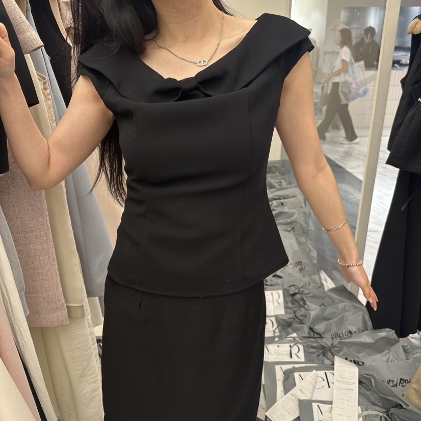 MER東大門㊣代購女士新品職業時尚25春夏熱賣真品襯衫蕾絲衫MER/ANGELO BIANCO襯衫/蕾絲衫圖色2