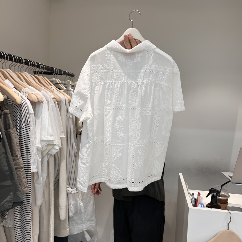 JINSIM東大門㊣代購女裝新品休閑職業真品25春夏襯衫蕾絲衫JINSIM襯衫/蕾絲衫