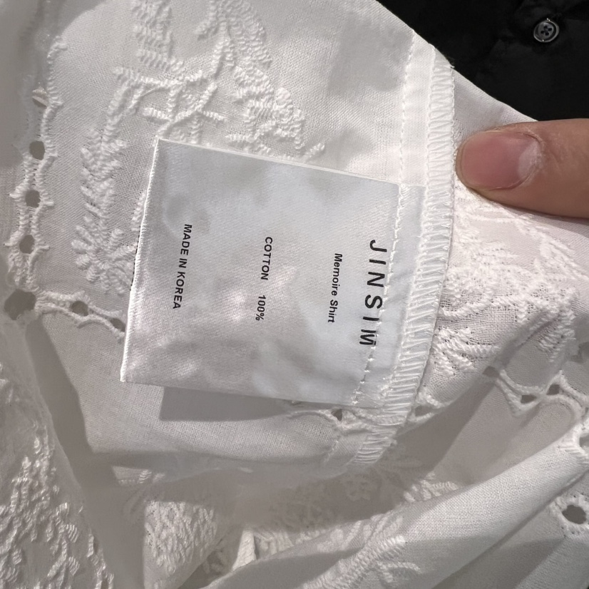 JINSIM東大門㊣代購女裝新品休閑職業真品25春夏襯衫蕾絲衫JINSIM襯衫/蕾絲衫