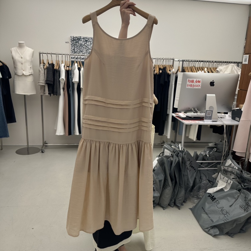 MER韓國代購㊣女裝新品人氣休閑推薦真品時尚25春夏熱賣連衣裙MER/ANGELO BIANCO連衣裙圖色2