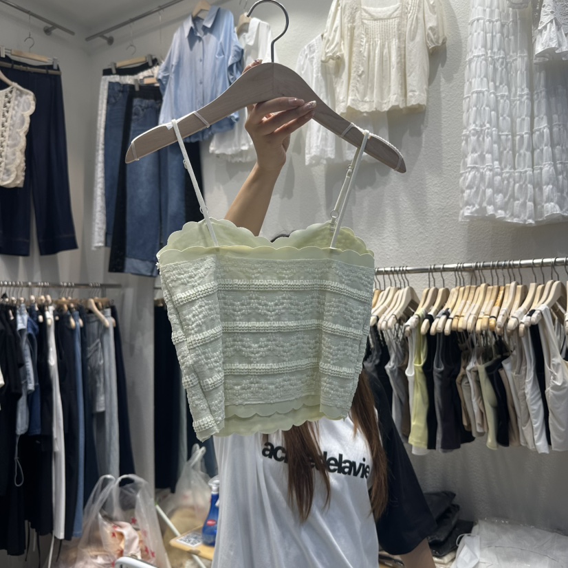 HOT PLACE東大門㊣直郵女士新款職業熱賣人氣吊帶背心蕾絲HOT PLACE/DREAM GIRIS吊帶/背心