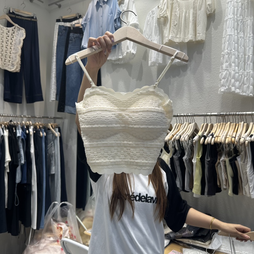 HOT PLACE東大門㊣直郵女士新款職業熱賣人氣吊帶背心蕾絲HOT PLACE/DREAM GIRIS吊帶/背心圖色2