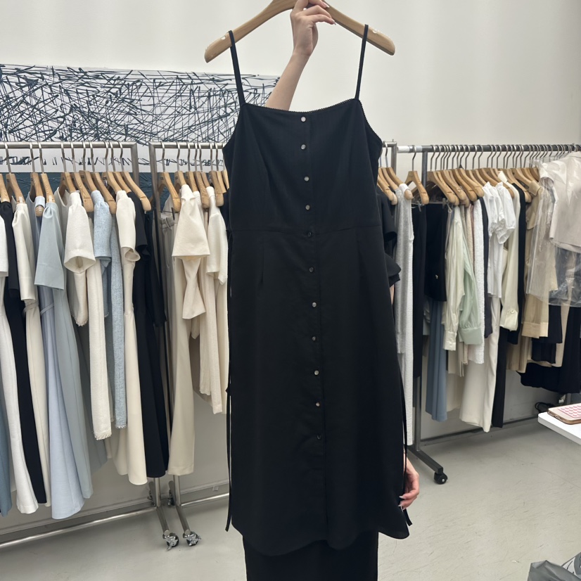 MER東大門㊣實拍女裝新品休閑熱賣25春夏真品時尚連衣裙刺繡MER/ANGELO BIANCO連衣裙圖色2