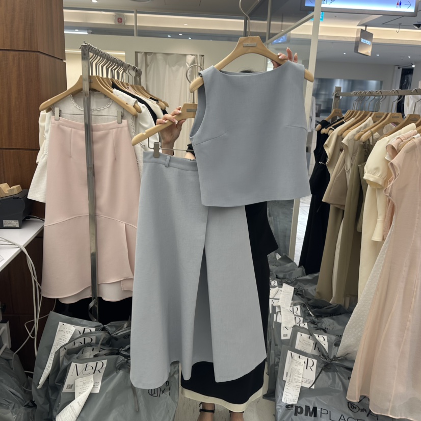 MER東大門㊣實拍女士新品休閑熱賣真品時尚人氣推薦套裝兩件套MER/ANGELO BIANCO套裝圖色2