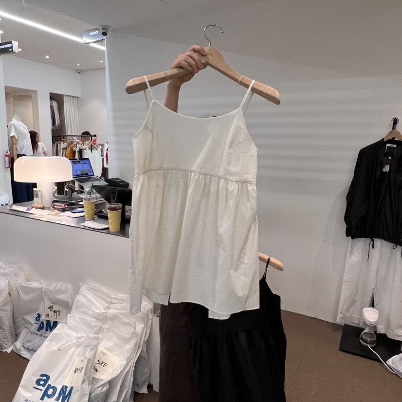 OBJECT韓國代購㊣女士新品時尚人氣推薦25春夏真品吊帶背心OBJECT吊帶/背心