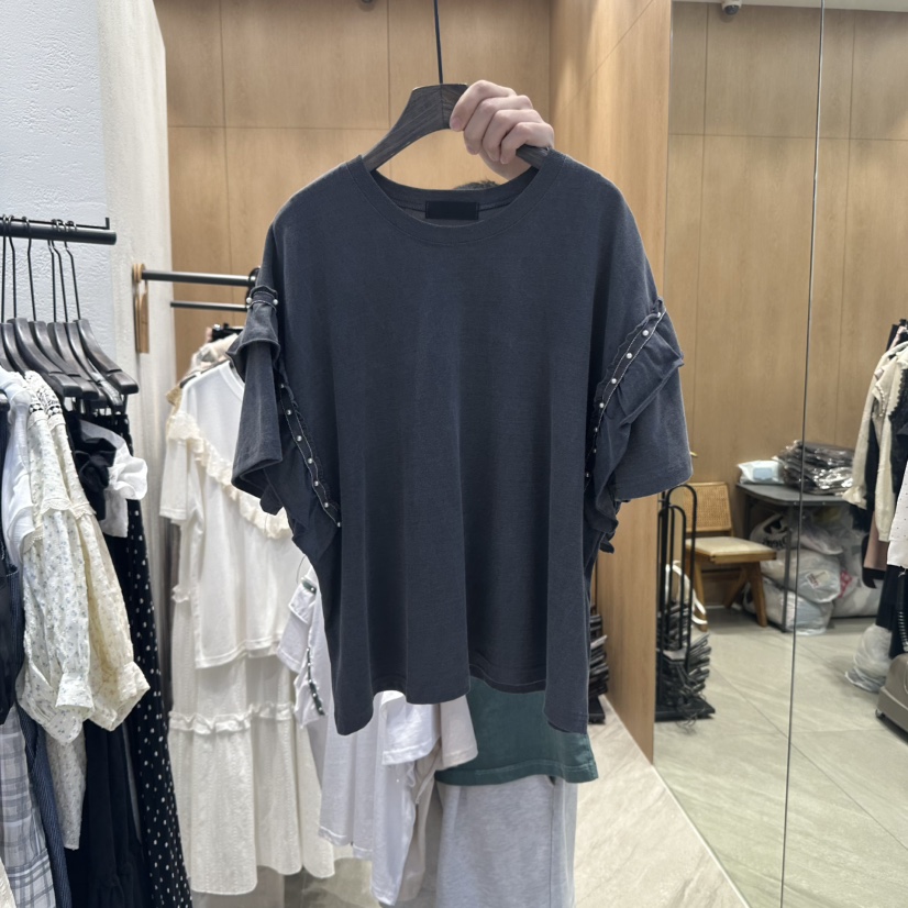 TRIPLE SEVEN東大門㊣直郵女士新品休閑推薦真品時尚職業T恤TRIPLE SEVENT恤圖色3