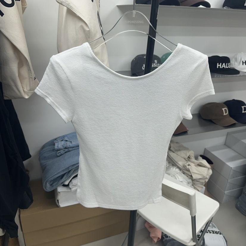 TOPDRESSING東大門㊣實拍女士新品人氣推薦熱賣職業時尚T恤TOPDRESSINGT恤圖色2