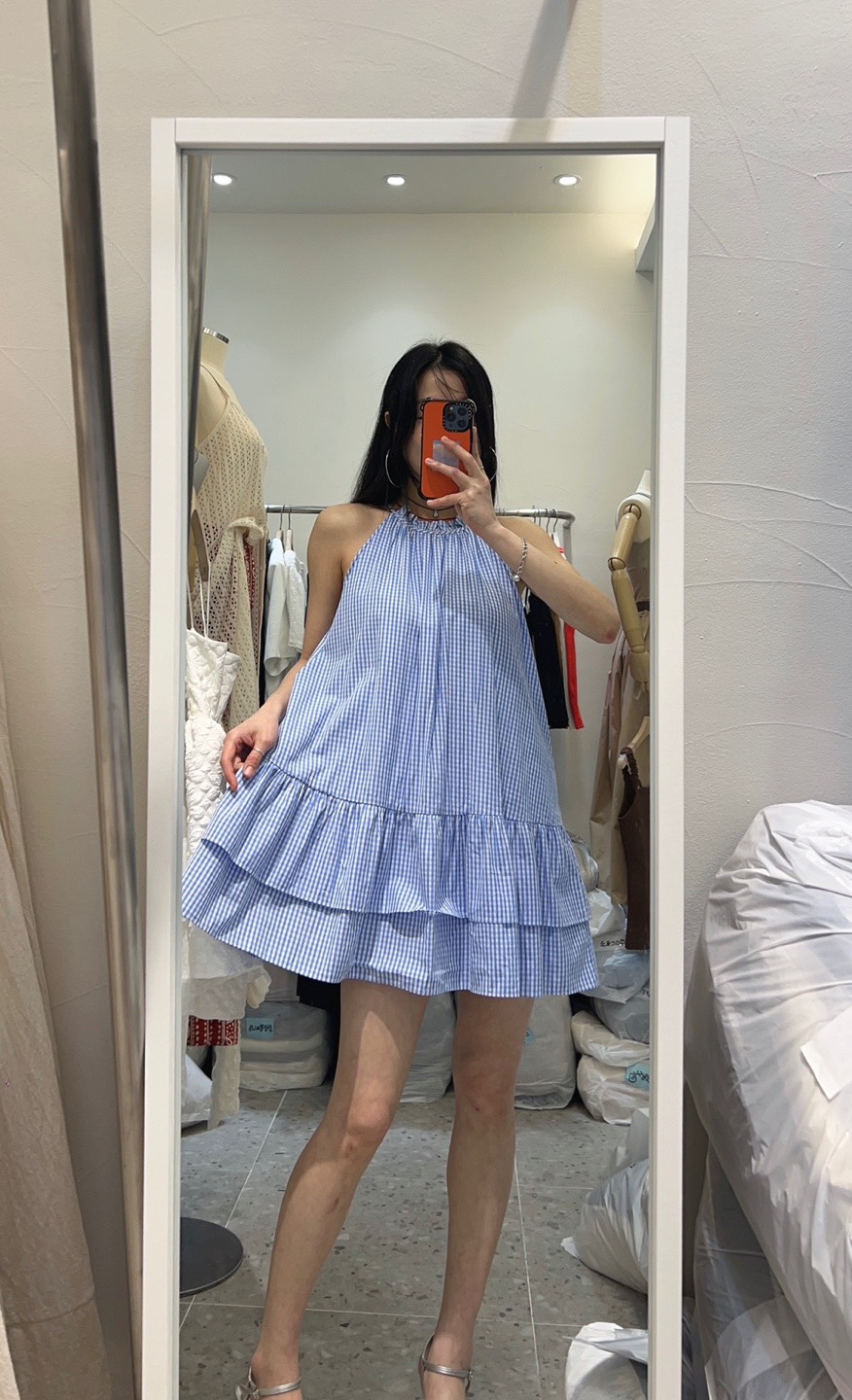 ROU.TINE韓國直郵㊣女裝新款真品推薦熱賣時尚職業休閑連衣裙ROU.TINE連衣裙