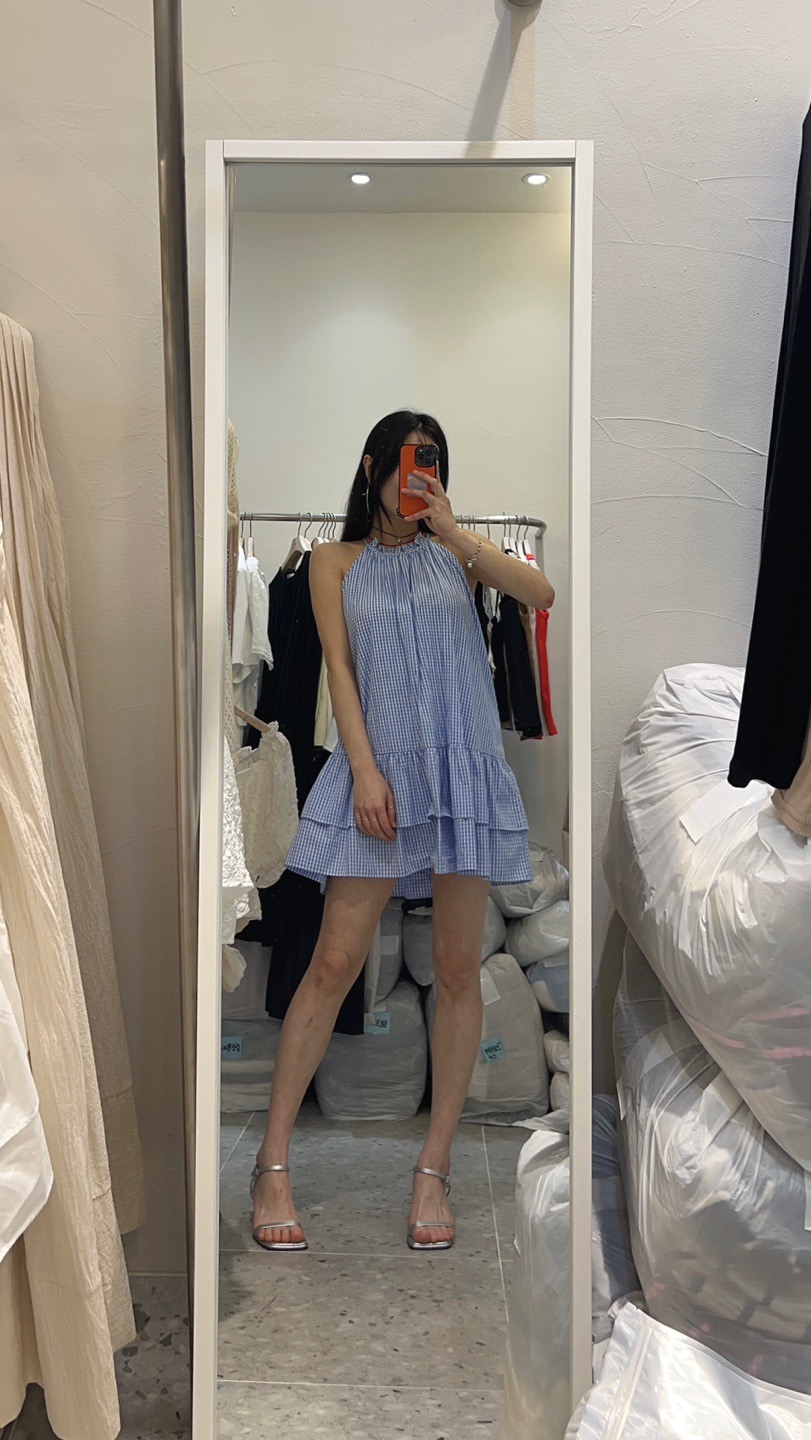 ROU.TINE韓國直郵㊣女裝新款真品推薦熱賣時尚職業休閑連衣裙ROU.TINE連衣裙