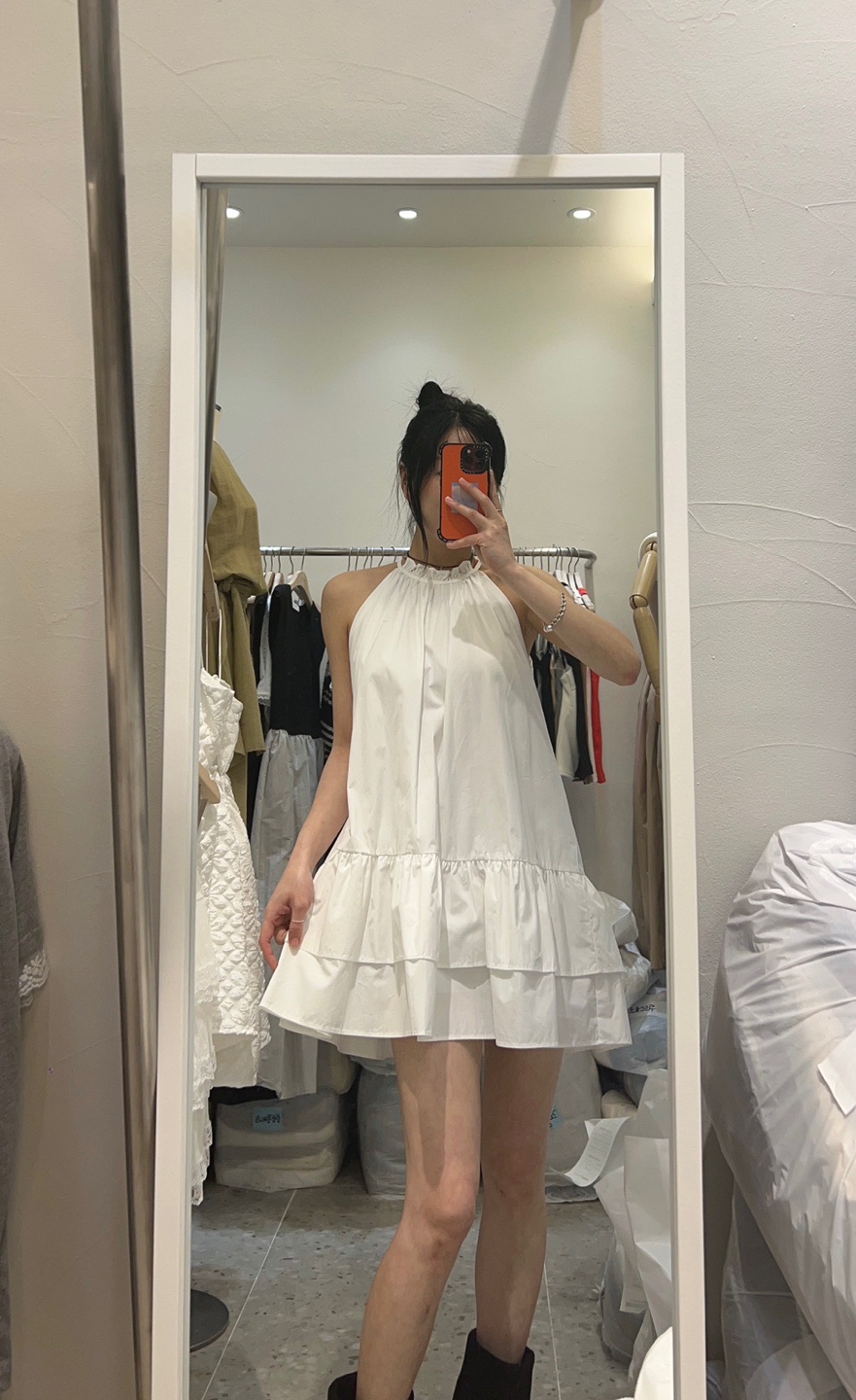 ROU.TINE韓國直郵㊣女裝新款真品推薦熱賣時尚職業休閑連衣裙ROU.TINE連衣裙