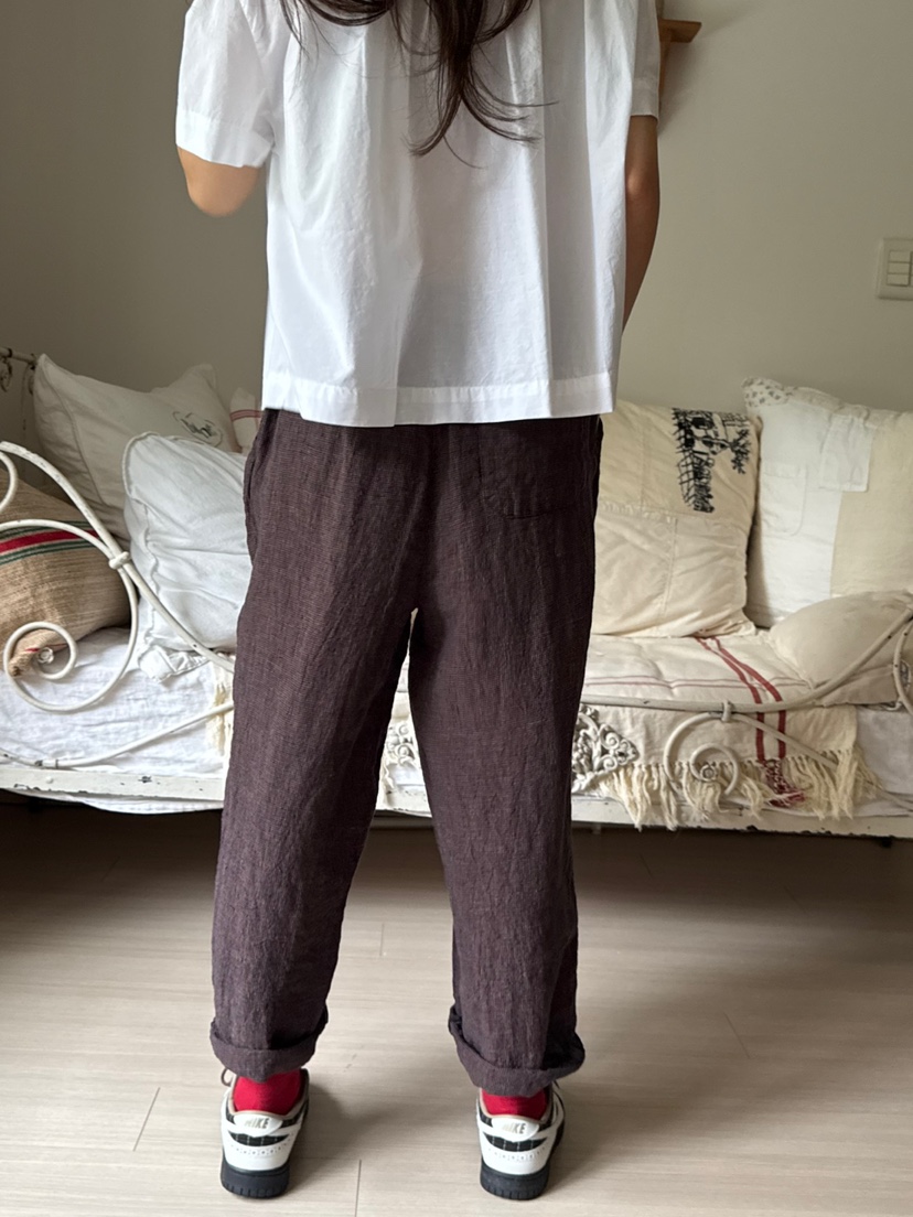 AT NOTE東大門㊣代購女裝新品職業人氣休閑推薦休閑褲亞麻AT NOTE休閑褲
