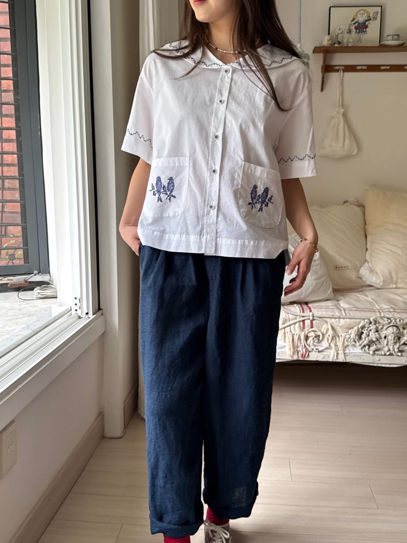 AT NOTE東大門㊣代購女裝新品職業人氣休閑推薦休閑褲亞麻AT NOTE休閑褲