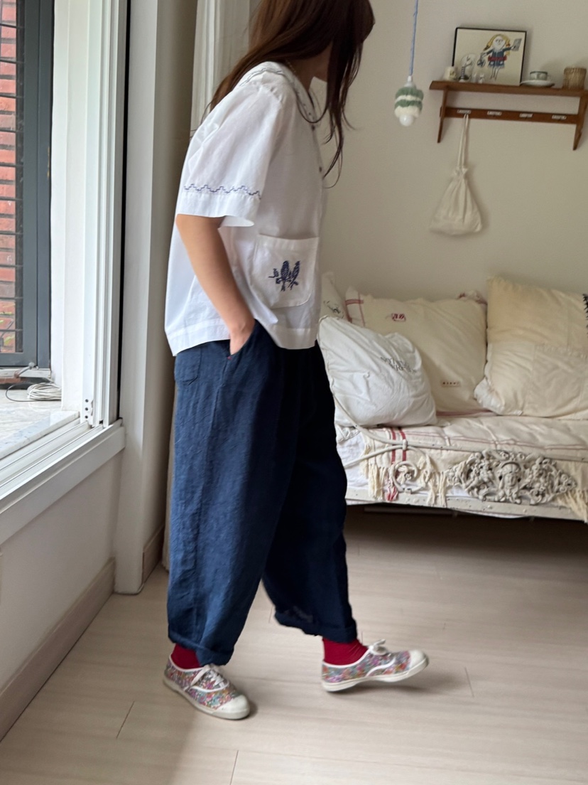 AT NOTE東大門㊣代購女裝新品職業人氣休閑推薦休閑褲亞麻AT NOTE休閑褲