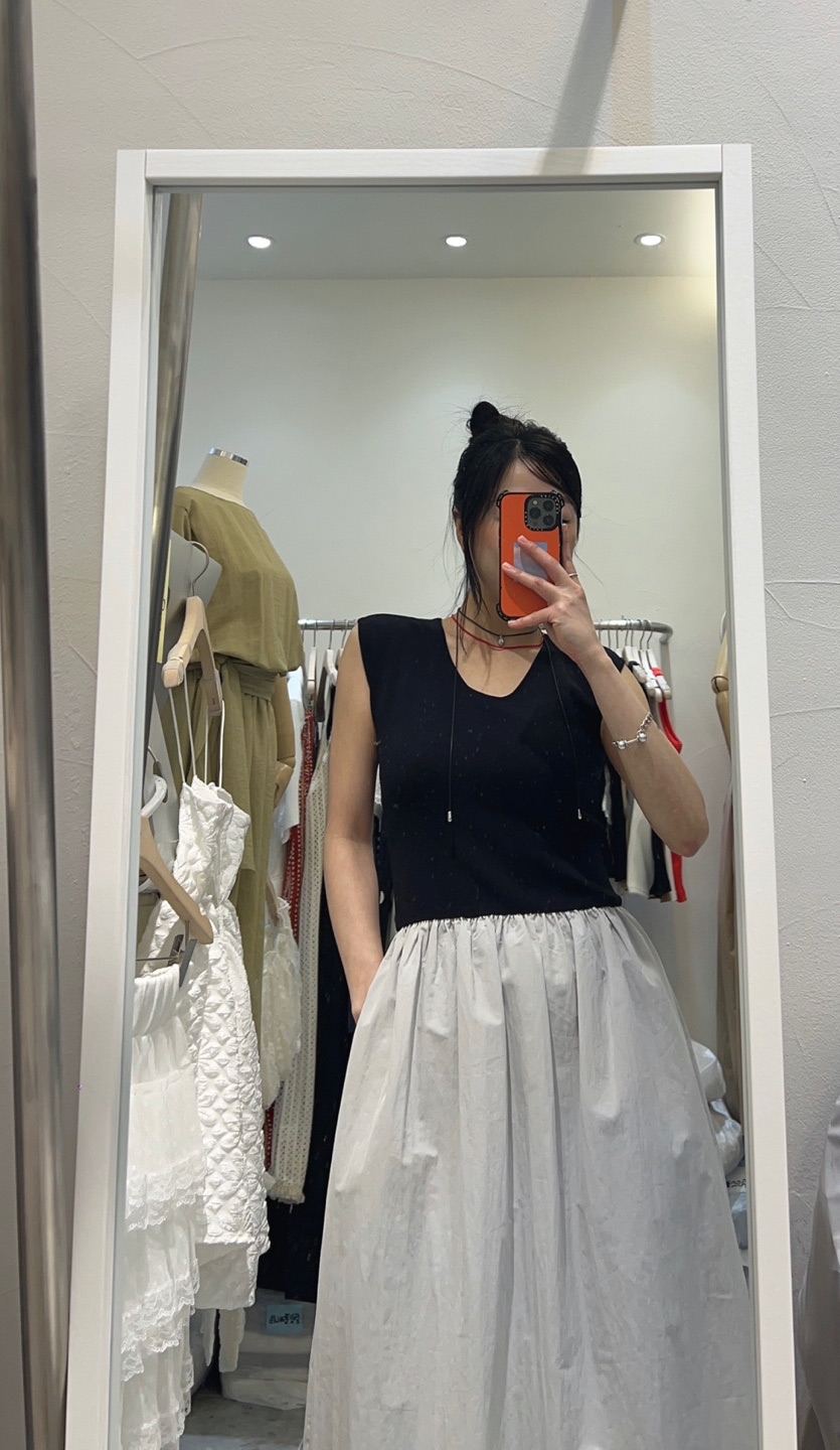 ROU.TINE韓國代購㊣女士新品熱賣休閑職業真品時尚25春夏連衣裙ROU.TINE連衣裙