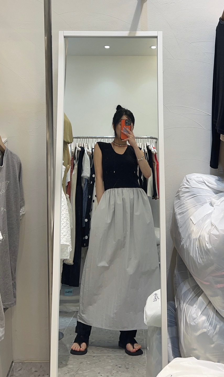 ROU.TINE韓國代購㊣女士新品熱賣休閑職業真品時尚25春夏連衣裙ROU.TINE連衣裙