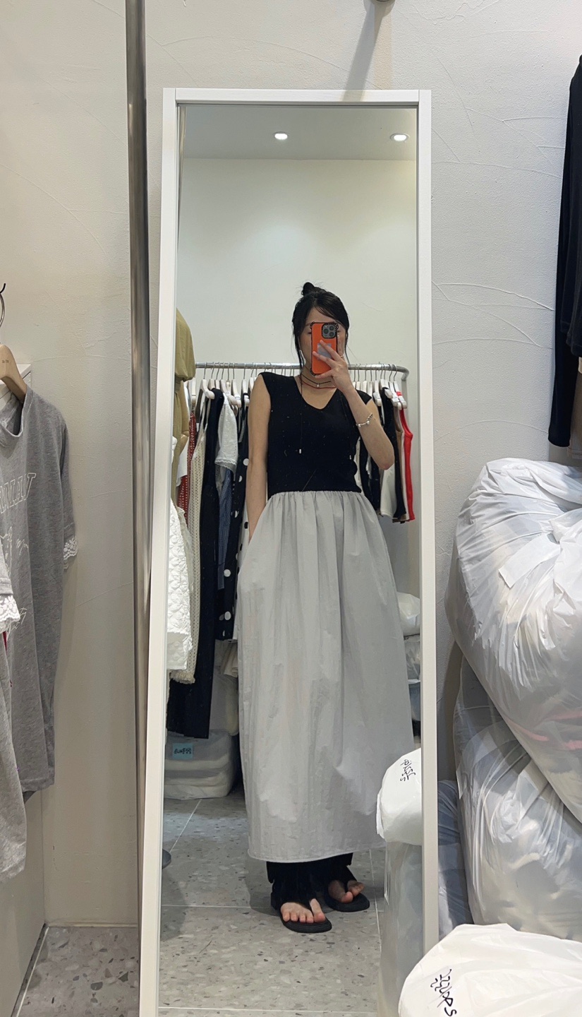 ROU.TINE韓國代購㊣女士新品熱賣休閑職業真品時尚25春夏連衣裙ROU.TINE連衣裙