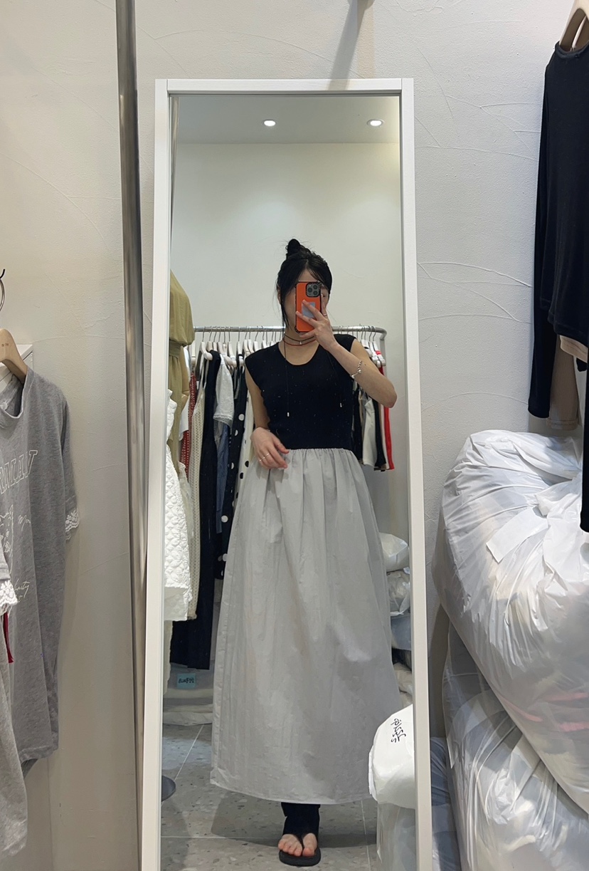 ROU.TINE韓國代購㊣女士新品熱賣休閑職業真品時尚25春夏連衣裙ROU.TINE連衣裙
