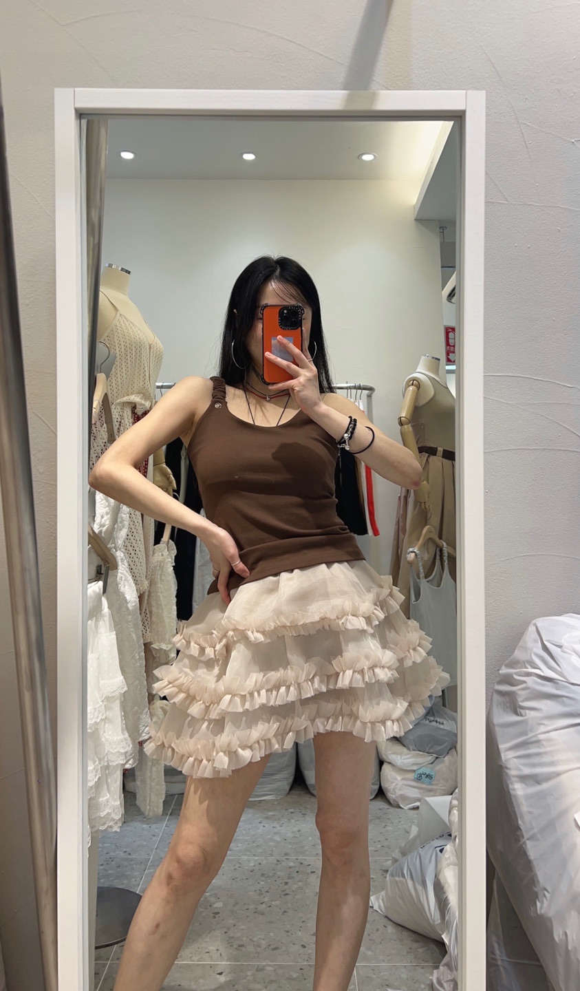 ROU.TINE東大門㊣代購女裝新款時尚真品休閑熱賣人氣吊帶背心ROU.TINE吊帶/背心