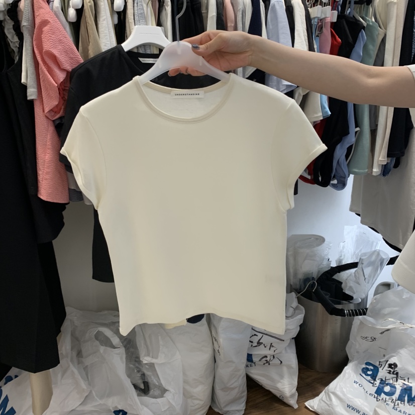 UNDERSTANDING韓國代購㊣女裝新品休閑職業人氣真品推薦T恤UNDERSTANDINGT恤圖色2