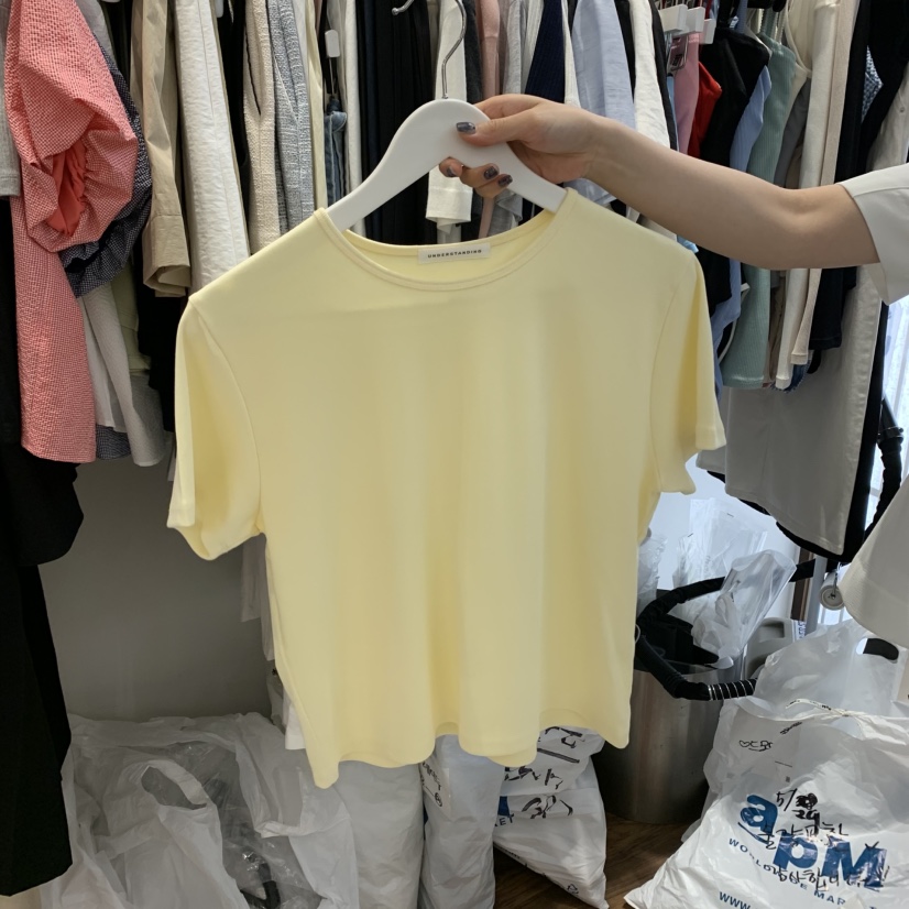 UNDERSTANDING韓國直郵㊣女士新品人氣時尚熱賣真品休閑T恤UNDERSTANDINGT恤圖色2