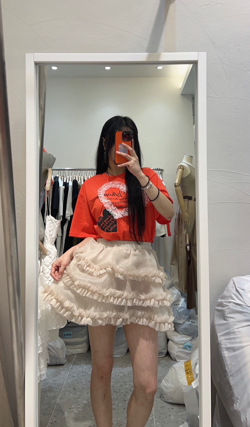 ROU.TINE東大門㊣實拍女士新品熱賣休閑時尚職業推薦25春夏T恤ROU.TINET恤