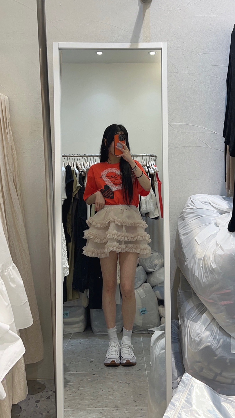 ROU.TINE東大門㊣實拍女士新品熱賣休閑時尚職業推薦25春夏T恤ROU.TINET恤