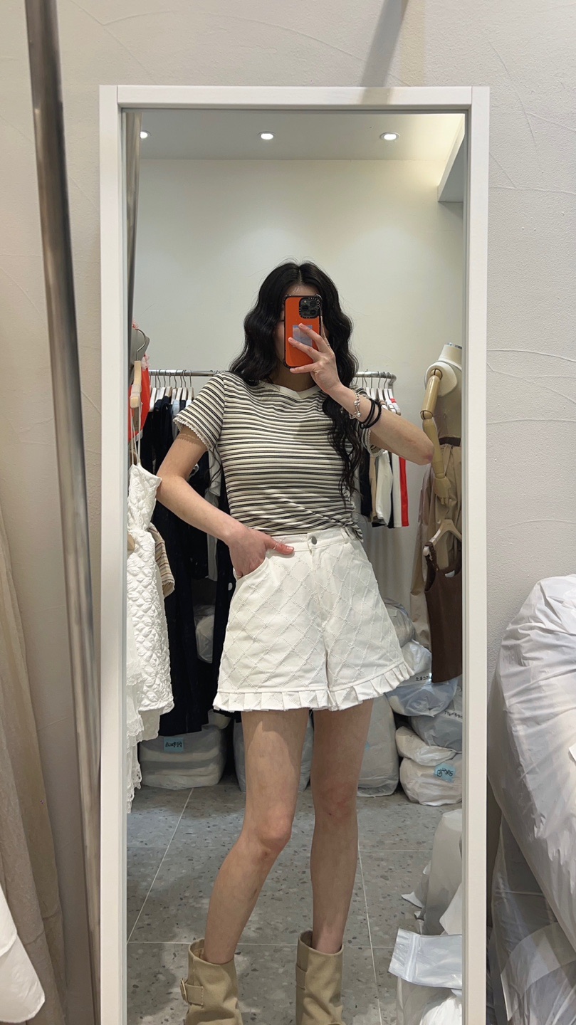 ROU.TINE東大門㊣直郵女裝新款25春夏職業熱賣真品休閑T恤ROU.TINET恤