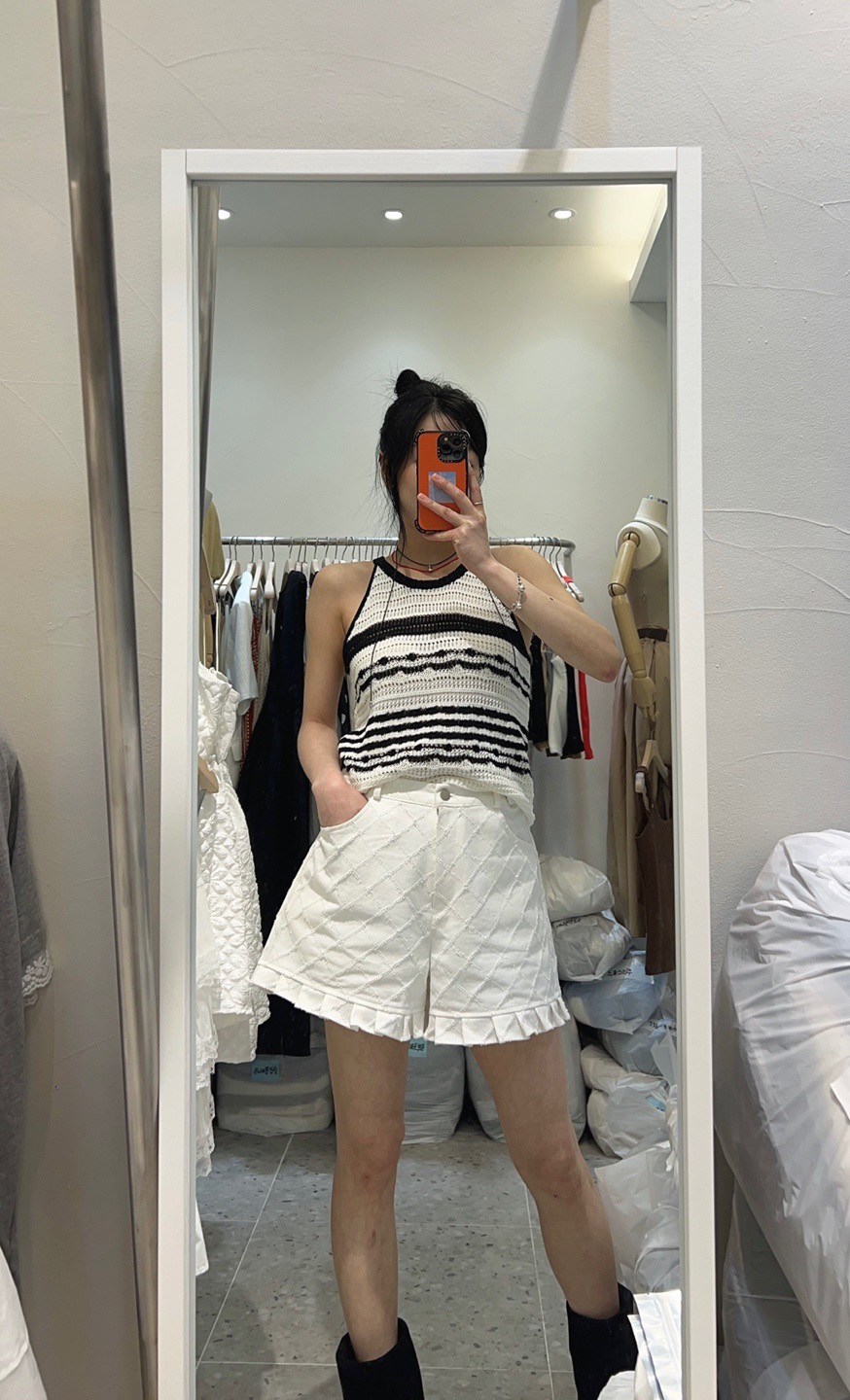 ROU.TINE韓國直郵㊣女裝新款人氣職業真品推薦休閑吊帶背心ROU.TINE吊帶/背心