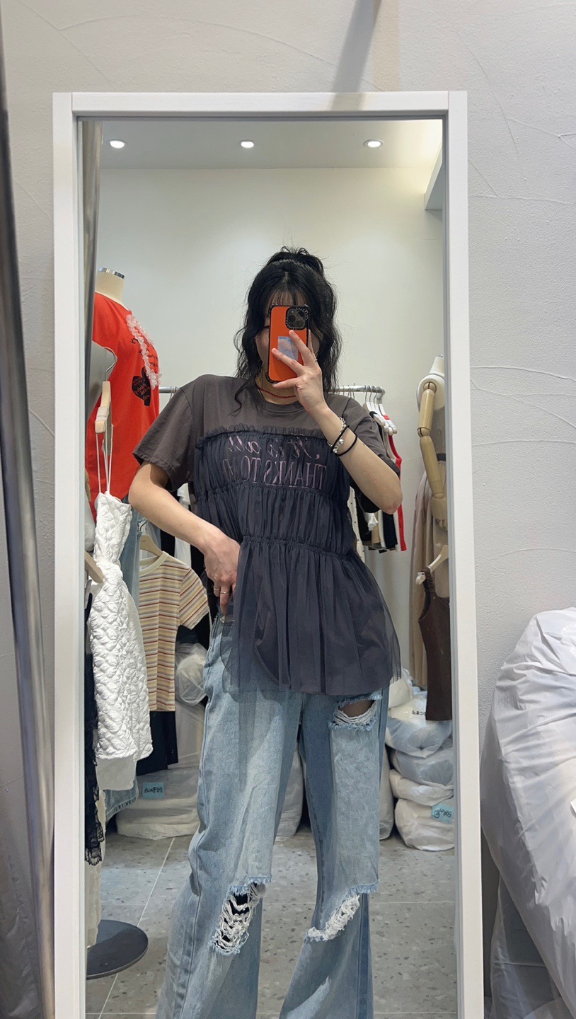 ROU.TINE韓國代購㊣女士新款熱賣真品25春夏職業時尚人氣T恤ROU.TINET恤