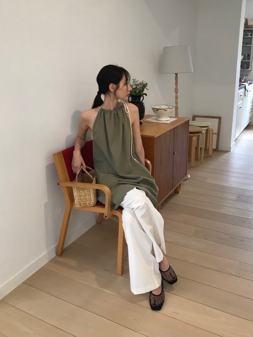ME MO韓國直郵㊣女士新品真品25春夏熱賣休閑推薦時尚連衣裙ME MO連衣裙
