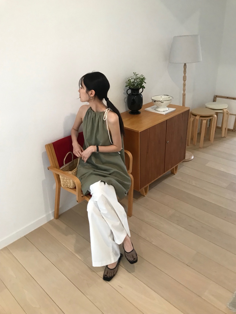 ME MO韓國直郵㊣女士新品真品25春夏熱賣休閑推薦時尚連衣裙ME MO連衣裙