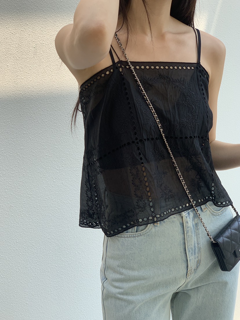 LOGARDEN東大門㊣實拍女裝新品熱賣推薦25春夏休閑吊帶背心LO GARDEN吊帶/背心