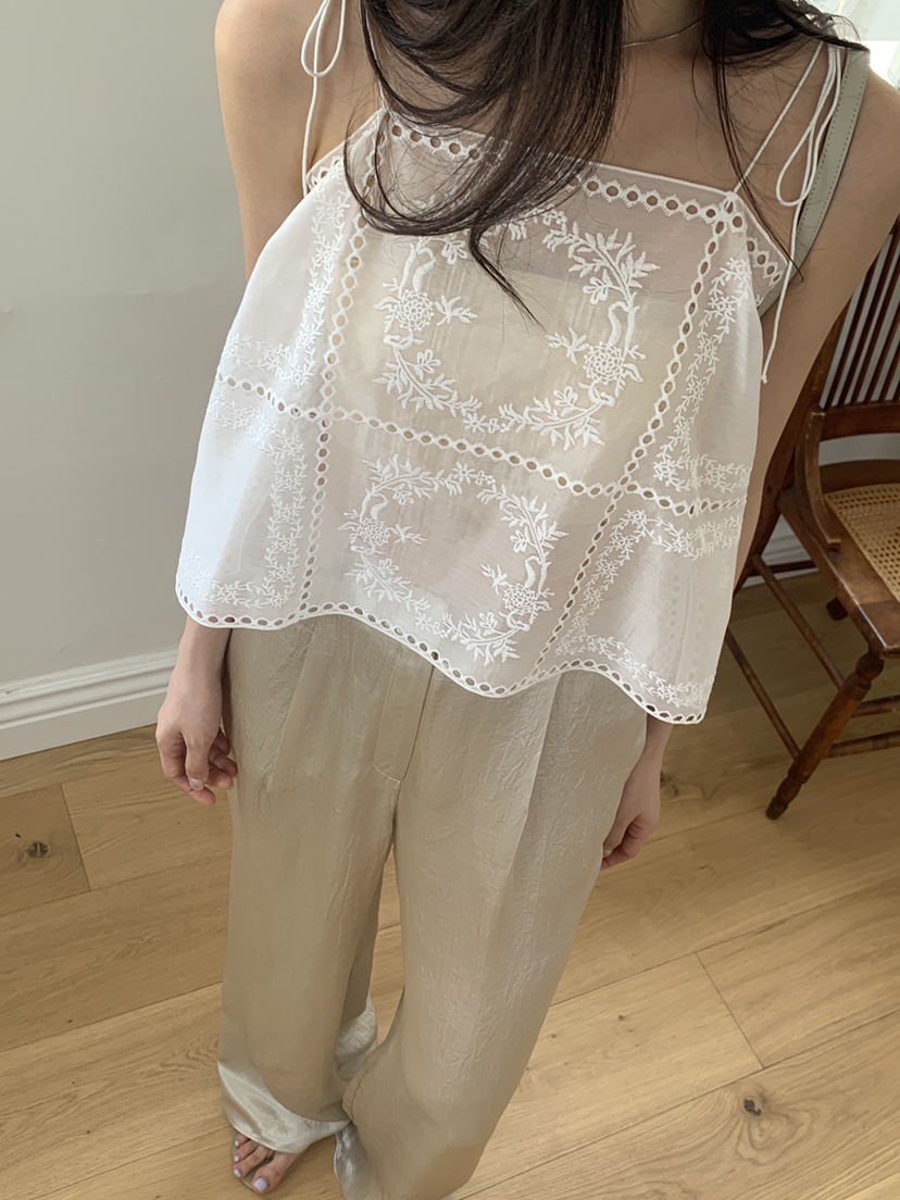 LOGARDEN東大門㊣實拍女裝新品熱賣推薦25春夏休閑吊帶背心LO GARDEN吊帶/背心