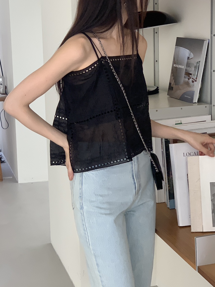 LOGARDEN東大門㊣實拍女裝新品熱賣推薦25春夏休閑吊帶背心LO GARDEN吊帶/背心