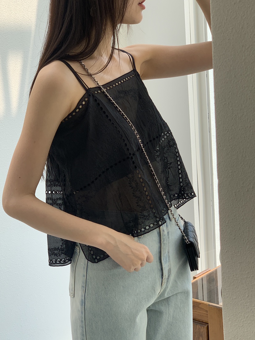 LOGARDEN東大門㊣實拍女裝新品熱賣推薦25春夏休閑吊帶背心LO GARDEN吊帶/背心
