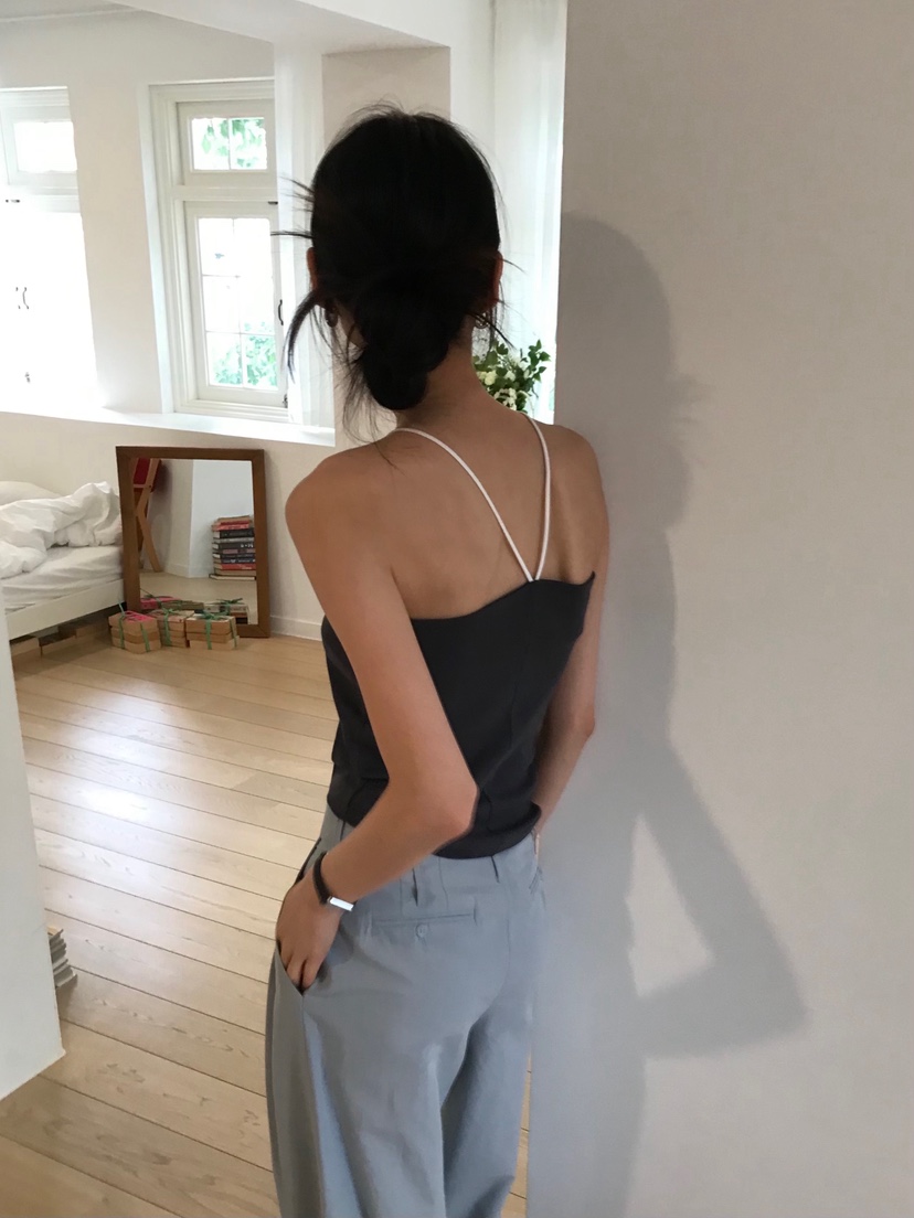 ME MO東大門㊣實拍女士新品時尚熱賣職業推薦休閑吊帶背心ME MO吊帶/背心