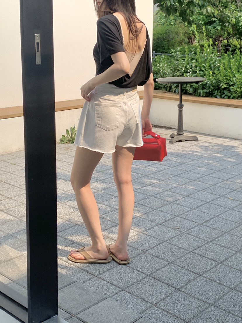 LOGARDEN韓國直郵㊣女士新款職業熱賣休閑真品T恤兩面可穿亞麻LO GARDENT恤