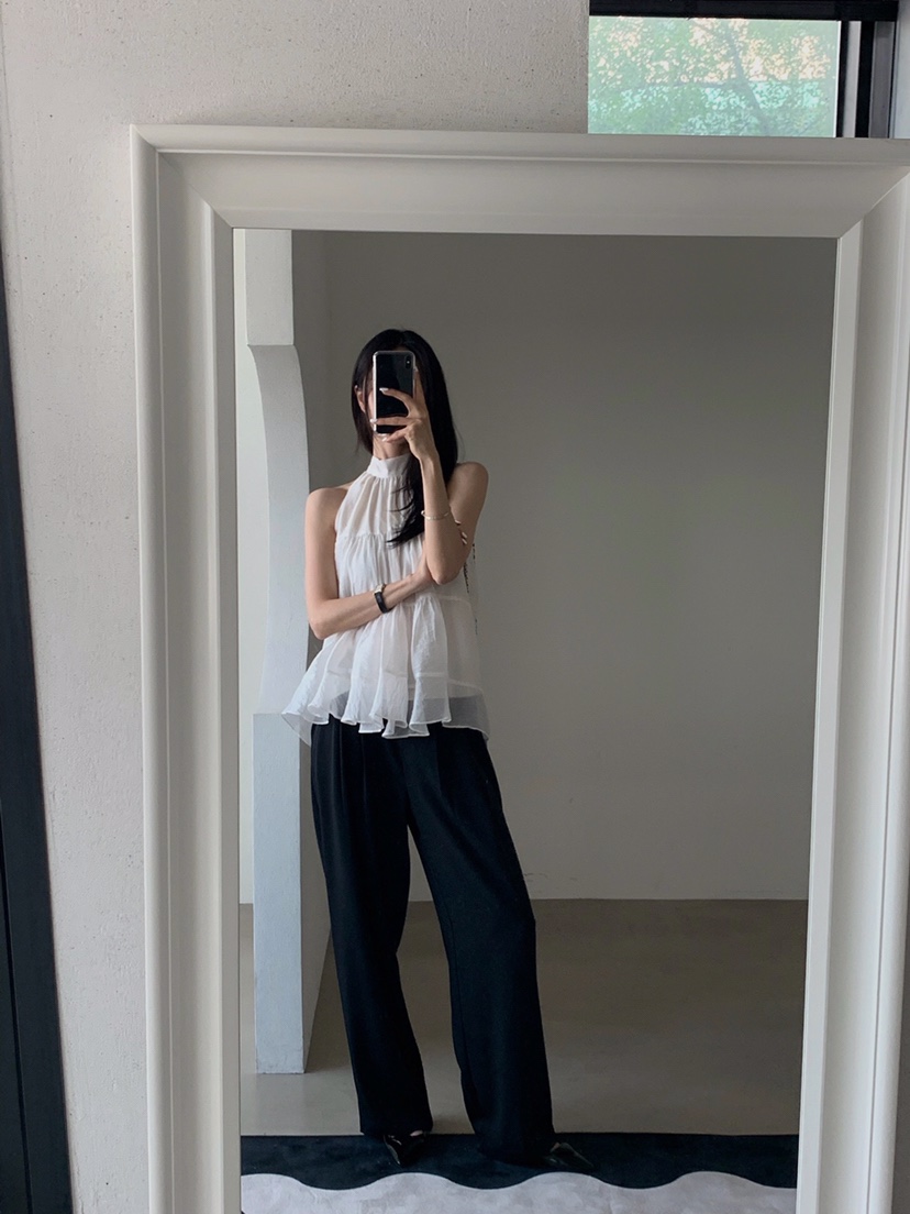 VERANDA韓國直郵㊣女裝新品職業25春夏真品熱賣時尚吊帶背心VERANDA吊帶/背心