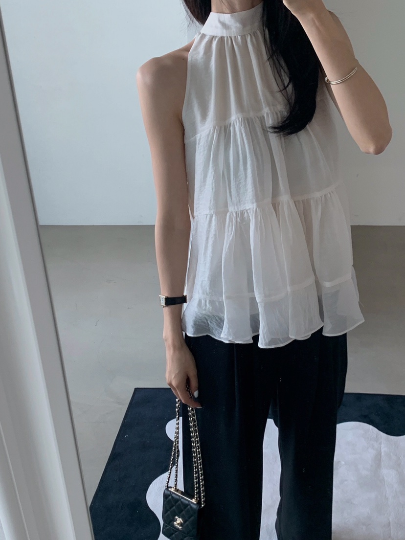 VERANDA韓國直郵㊣女裝新品職業25春夏真品熱賣時尚吊帶背心VERANDA吊帶/背心